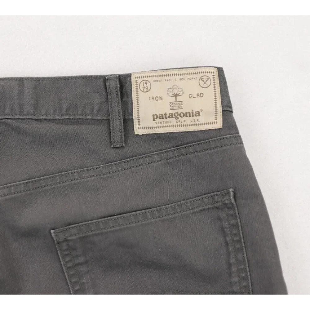 Patagonia Performance Twill Jeans Men's 35 X 30 Forge Gray Straight Iron Clad - Picture 5 of 9